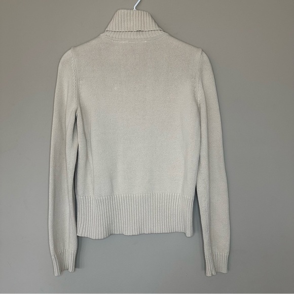 Villager Liz Claiborne Women S Y2K Argyle Turtleneck Sweater Pink Tan Preppy - Picture 2 of 8